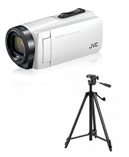 フルハイビジョンSDビデオカメラ JVC GZ-F270  & 三脚セット